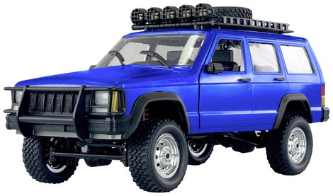 Amewi JC-X12 Scale Kék Brushed 1:12 RC modellautó Elektro Terepjáró 4WD RtR 2,4 GHz Akkuval és töltő