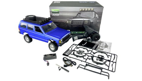 Amewi JC-X12 Scale Kék Brushed 1:12 RC modellautó Elektro Terepjáró 4WD RtR 2,4 GHz Akkuval és töltő 2. kép