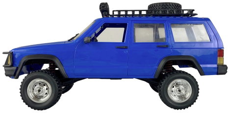 Amewi JC-X12 Scale Kék Brushed 1:12 RC modellautó Elektro Terepjáró 4WD RtR 2,4 GHz Akkuval és töltő 3. kép