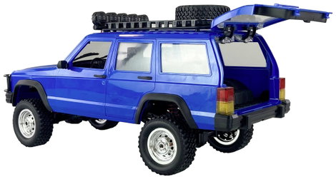 Amewi JC-X12 Scale Kék Brushed 1:12 RC modellautó Elektro Terepjáró 4WD RtR 2,4 GHz Akkuval és töltő 7. kép