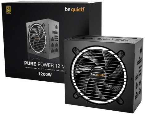 BeQuiet PURE POWER 12 M | 1200W Számítógép tápegység 1200 W 80PLUS® Gold 3. kép