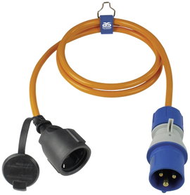 AS Schwabe 62435 Áram Átalakító kábel 16 A Narancs 1.5 m H07BQ-F 3G 2,5 mm²