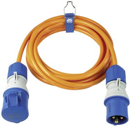 AS Schwabe 62431 Áram Hosszabbítókábel 16 A Narancs 5 m H07BQ-F 3G 2,5 mm²