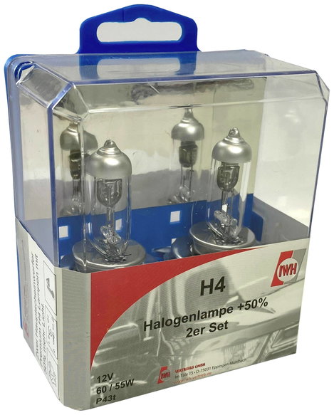 IWH 019366 Halogén izzó tartalék lámpadoboz H4 55/60 W 12 V 2. kép