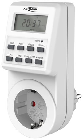 Ansmann 1260-0009 Dugalj időkapcsoló óra Digitális Napi program, Heti program 3680 W Véletlen kapcso
