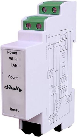Shelly Pro 3EM 400A Áramszámláló Bluetooth, Wi-Fi