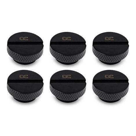 Alphacool Eiszapfen Verschlussschraube G1/4, schwarz Vízhűtés fitting