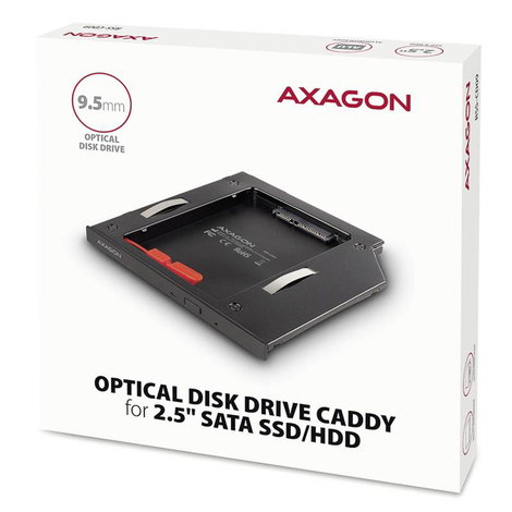 AXAGON RSS-CD09 6,35 cm-es (2,5) merevlemez keret 2.5 coll SATA 6 Gb/s 3. kép