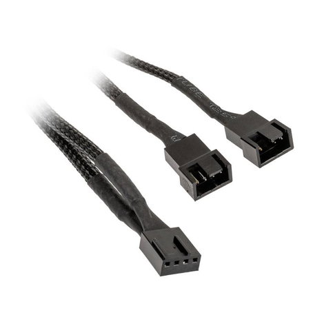 Akasa PWM Lüftersplitter, 4er Pack PC fan controller Fekete 2. kép