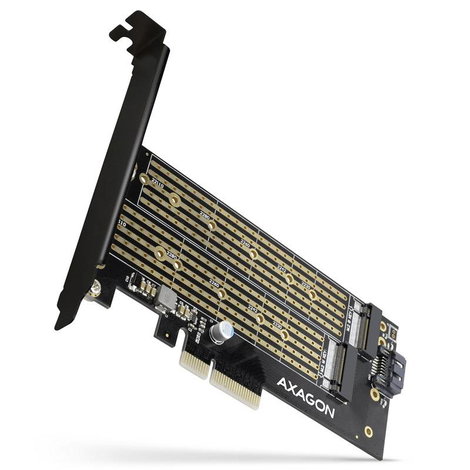 AXAGON PCEM2-D PCI Express kártya PCIe Alkalmas: M.2 PCIe NVMe SSD 2. kép