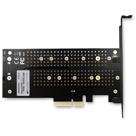 AXAGON PCEM2-D PCI Express kártya PCIe Alkalmas: M.2 PCIe NVMe SSD 6. kép