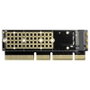 AXAGON PCEM2-1U 1 port PCI Express kártya PCIe Alkalmas: M.2 PCIe NVMe SSD bélyegkép