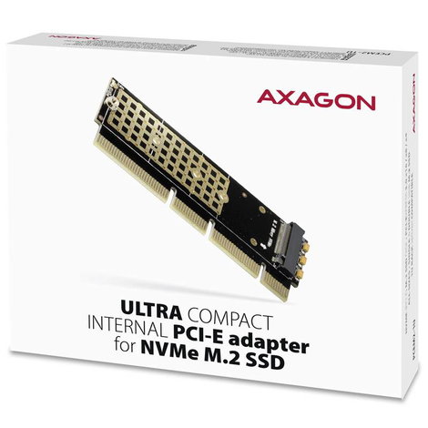 AXAGON PCEM2-1U 1 port PCI Express kártya PCIe Alkalmas: M.2 PCIe NVMe SSD 4. kép