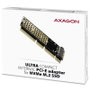 AXAGON PCEM2-1U 1 port PCI Express kártya PCIe Alkalmas: M.2 PCIe NVMe SSD 4. bélyegkép