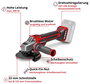 Einhell TP-AG 18/125 CE Q Li - Solo Power X-Change Professional 4431155 Akkus sarokcsiszoló 125 mm 1 2. bélyegkép