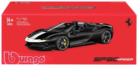 Bburago Ferrari SF90 Stradale “Assetto Fiorano” 1:18 Autómodell 6. kép