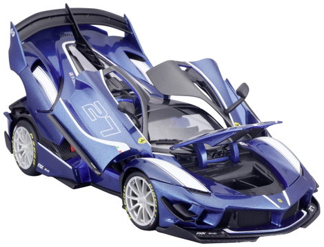 Bburago Ferrari R&P FXX-K EVO, blau #27 1:18 Autómodell 2. kép