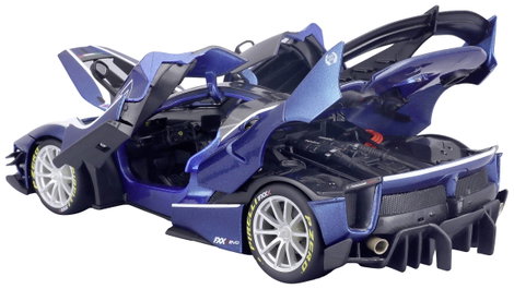 Bburago Ferrari R&P FXX-K EVO, blau #27 1:18 Autómodell 3. kép