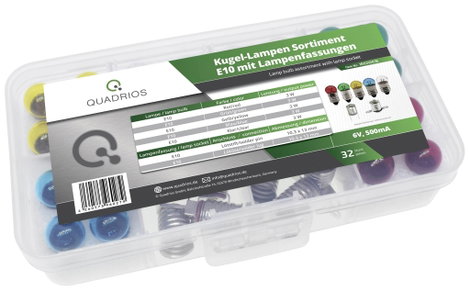 Quadrios 1802O016 Skálaizzó 6.0 V 3 W Foglalat E10 32 rész