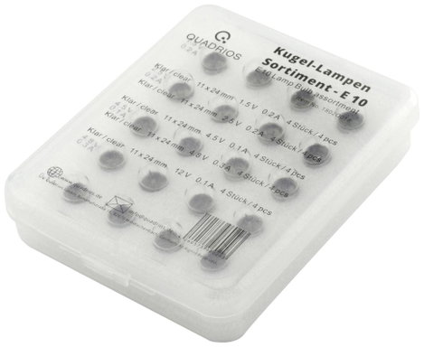 Quadrios 1802O018 Skálaizzó 1.5 V, 2.5 V, 4.5 V, 4.8 V, 12 V Foglalat E10 20 rész