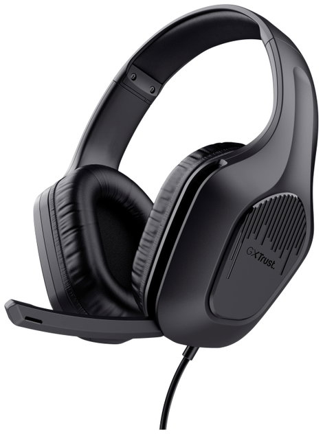 Trust GXT415 ZIROX Gamer Over Ear headset Vezetékes Stereo Fekete 2. kép