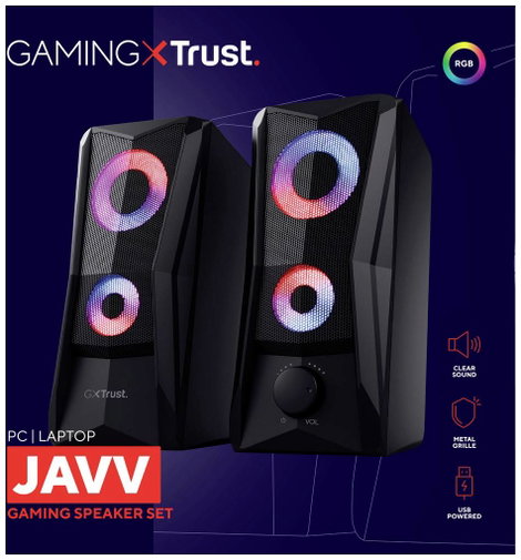 Trust GXT606B JAVV RGB Számítógép hangszóró Vezetékes 12 W Fekete 6. kép
