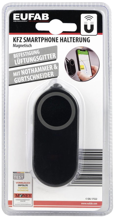 Eufab Nothammer und Gurtschneider Szellőzőrács Autós mobiltelefon tartó 2. kép