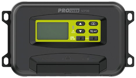 ProUser SCP30 Napelem töltésszabályozó PWM 12 V, 24 V 30 A