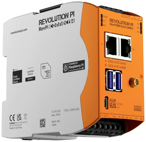 Revolution Pi by Kunbus RevolutionPi Connect 4 PR100379 SPS bővítő egység