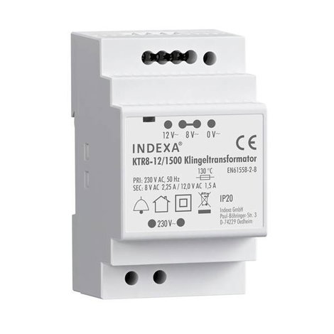 PENTATECH 32126 Csengő transzformátor 8 V/AC, 12 V/AC