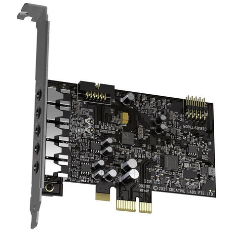 Creative Sound Blaster Audigy Fx V2 5.1 Hangkártya, belső PCIe x1 3. kép