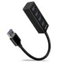 AXAGON AXAGON HUE-M1A Superspeed USB-A Mini Hub, 4x USB 3.0 - 20cm, schwarz 4 port USB 3.0 hub Feket bélyegkép