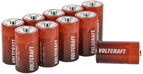 Babyelem VOLTCRAFT Industrial LR14 Alkáli mangán 1.5 V 8000 mAh 10 db