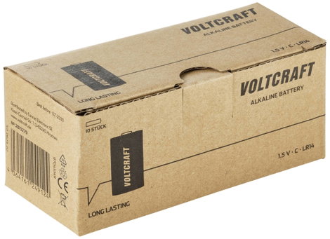 Babyelem VOLTCRAFT Industrial LR14 Alkáli mangán 1.5 V 8000 mAh 10 db 3. kép