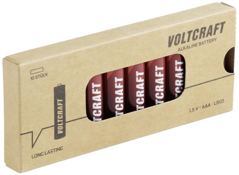 VOLTCRAFT Mikroelem Industrial LR03 Alkáli mangán 1350 mAh 1.5 V 10 db 3. kép