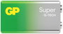 GP Batteries Super 9V-os elem 9 V 1 db 2. bélyegkép