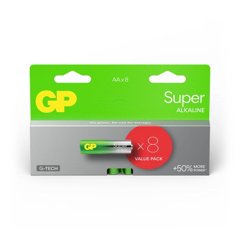 GP Batteries Super Ceruzaelem Alkáli mangán 1.5 V 8 db 2. kép