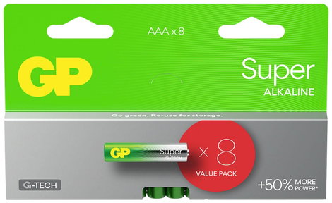 GP Batteries Mikroelem Super Alkáli mangán 1.5 V 8 db 3. kép