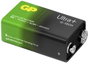GP Batteries Ultra Plus 9V-os elem Alkáli mangán 9 V 1 db bélyegkép