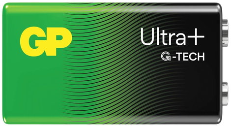GP Batteries Ultra Plus 9V-os elem Alkáli mangán 9 V 1 db 2. kép