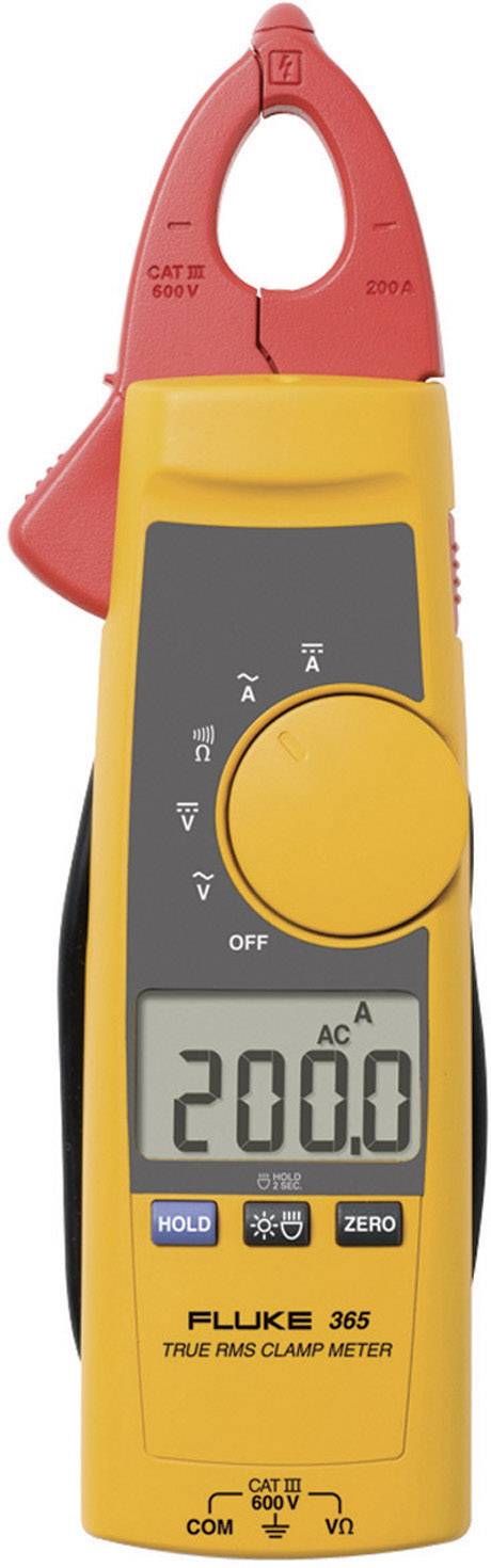 Fluke 365 Lakatfogó, Kézi multiméter Kalibrált (ISO) digitális CAT III 600 V, CAT IV 300 V Kijelző (