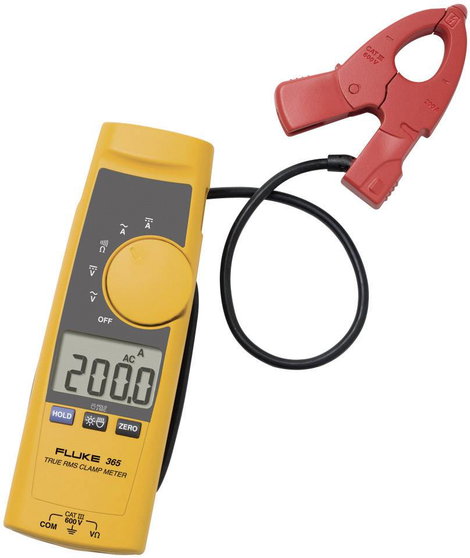 Fluke 365 Lakatfogó, Kézi multiméter Kalibrált (ISO) digitális CAT III 600 V, CAT IV 300 V Kijelző ( 2. kép