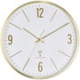 TFA Dostmann 60.3534.53 Rádiójel vezérlésű Falióra 300 mm x 45 mm x 300 mm Arany bélyegkép