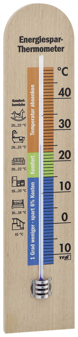 TFA Dostmann Energiespar-Thermometer Hőmérő Natúr