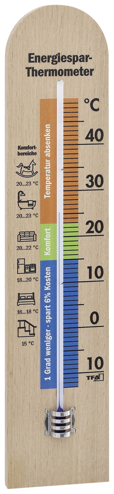 TFA Dostmann Energiespar-Thermometer Hőmérő Natúr