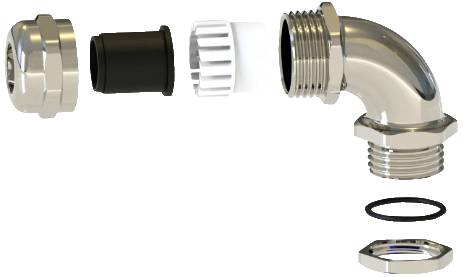 TRU COMPONENTS TC-11447408 Tömszelence M50 x 1.5 Sárgaréz (nikkelezett) Fémes 1 db 2. kép