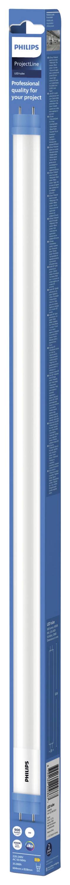 Philips LED EEK: E (A - G) G13 Cső forma T8 8 W Semleges fehér (Ø x H) 28 mm x 604 mm 1 db 2. kép