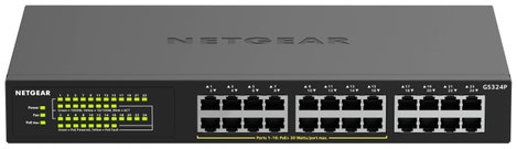 NETGEAR GS324P Hálózati switch, RJ45 24 port 1 GBit/s PoE funkció 2. kép