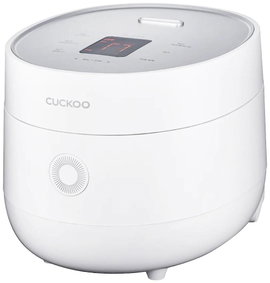 Többfunkciós rizsfőző kijelzővel és mérőpohárral, időzítő funkció, fehér, Cuckoo CR-0675F