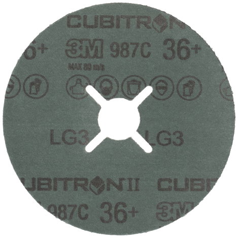 3M 460682 Cubitron™ II 987C Rost tárcsa Ø 125 mm Furat átmérő 22 mm 25 db 2. kép